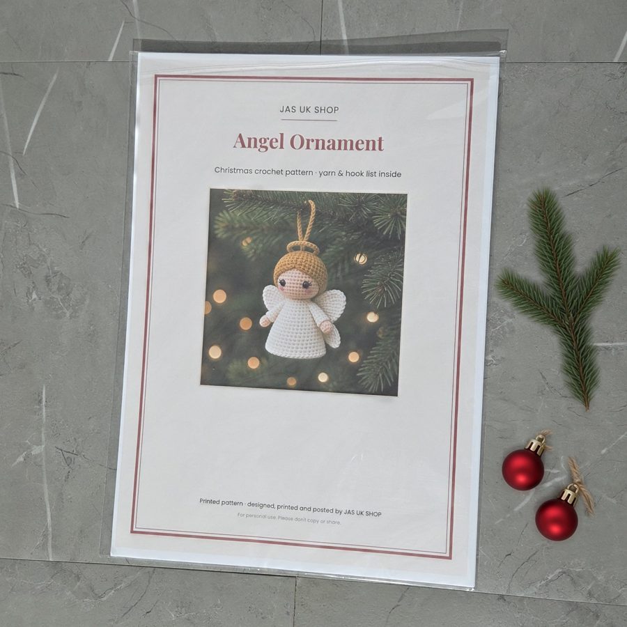 Crochet angel Christmas ornament, photo 5