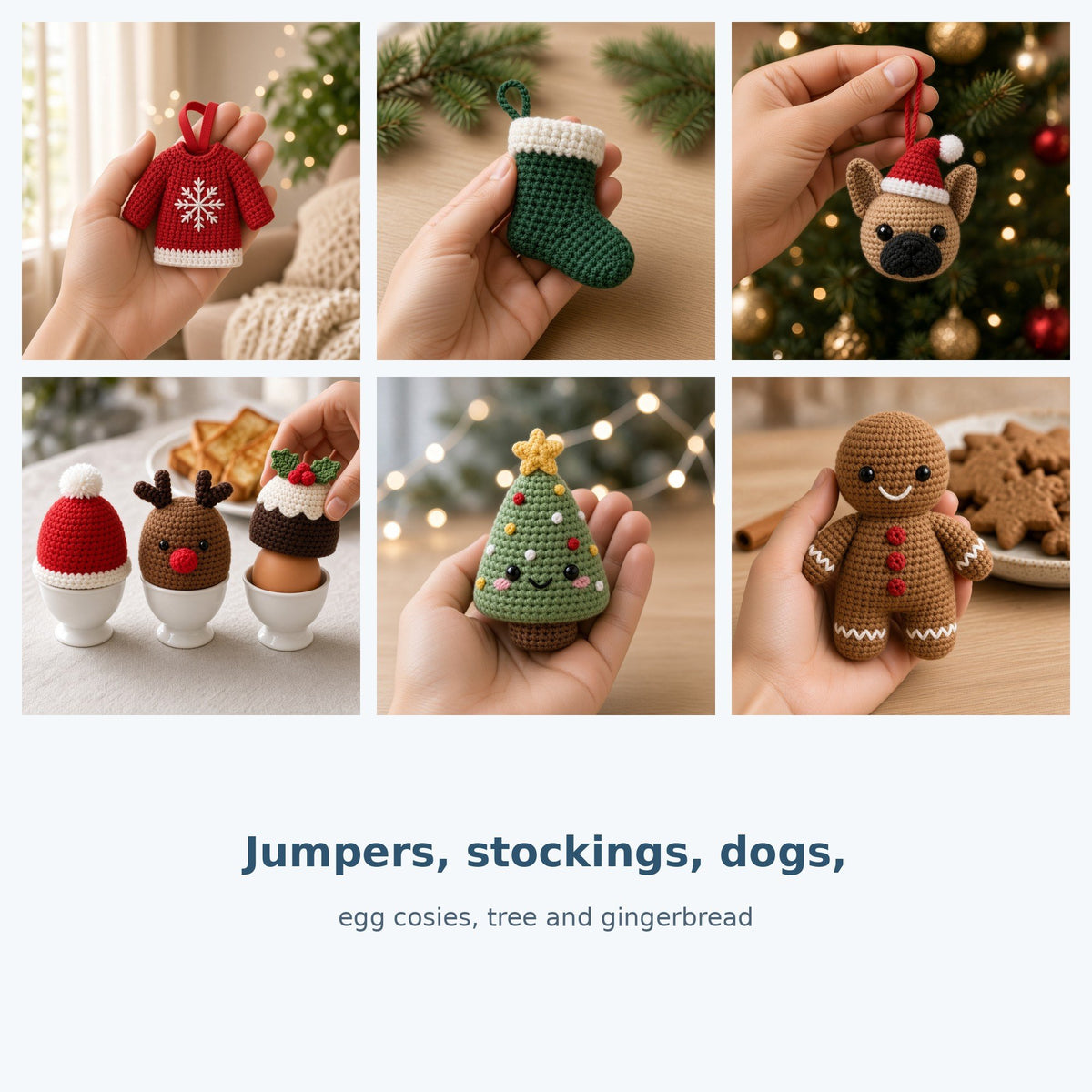 Christmas Crochet Pattern Bundle of 6, photo 3