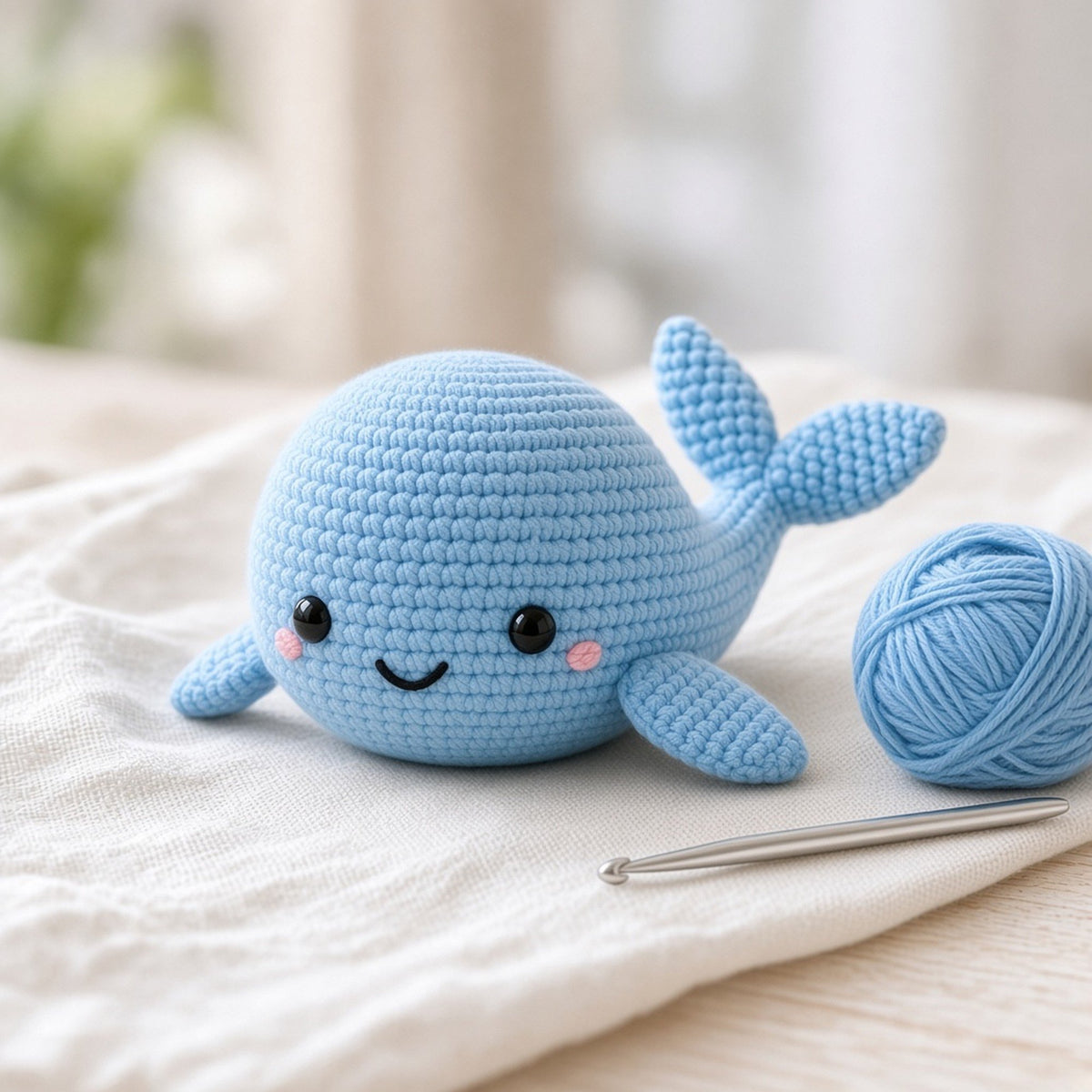 Easy Beginner Whale, crochet pattern, photo 2