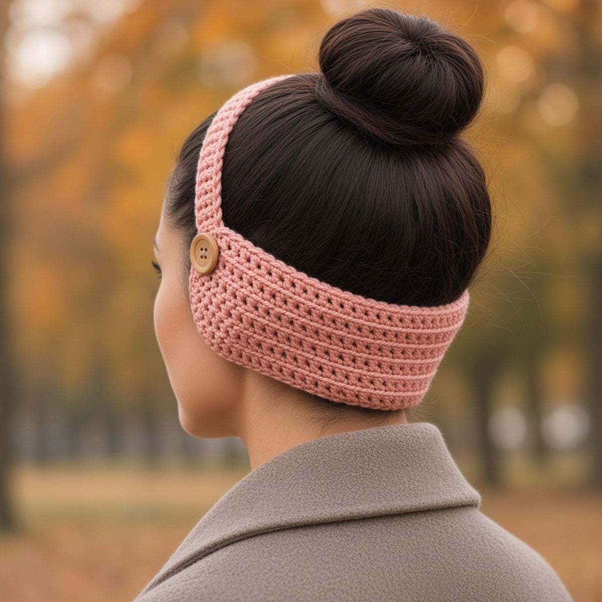Behind the Head Ear Warmer, crochet pattern, photo 2