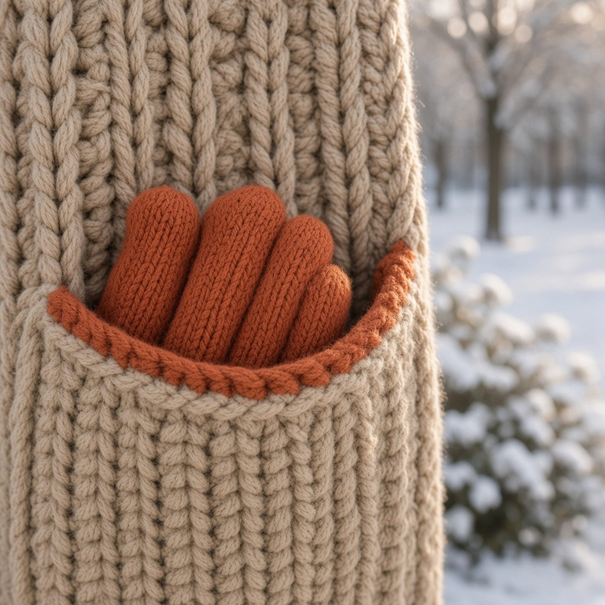 Chunky Pocket Scarf, crochet pattern, photo 2