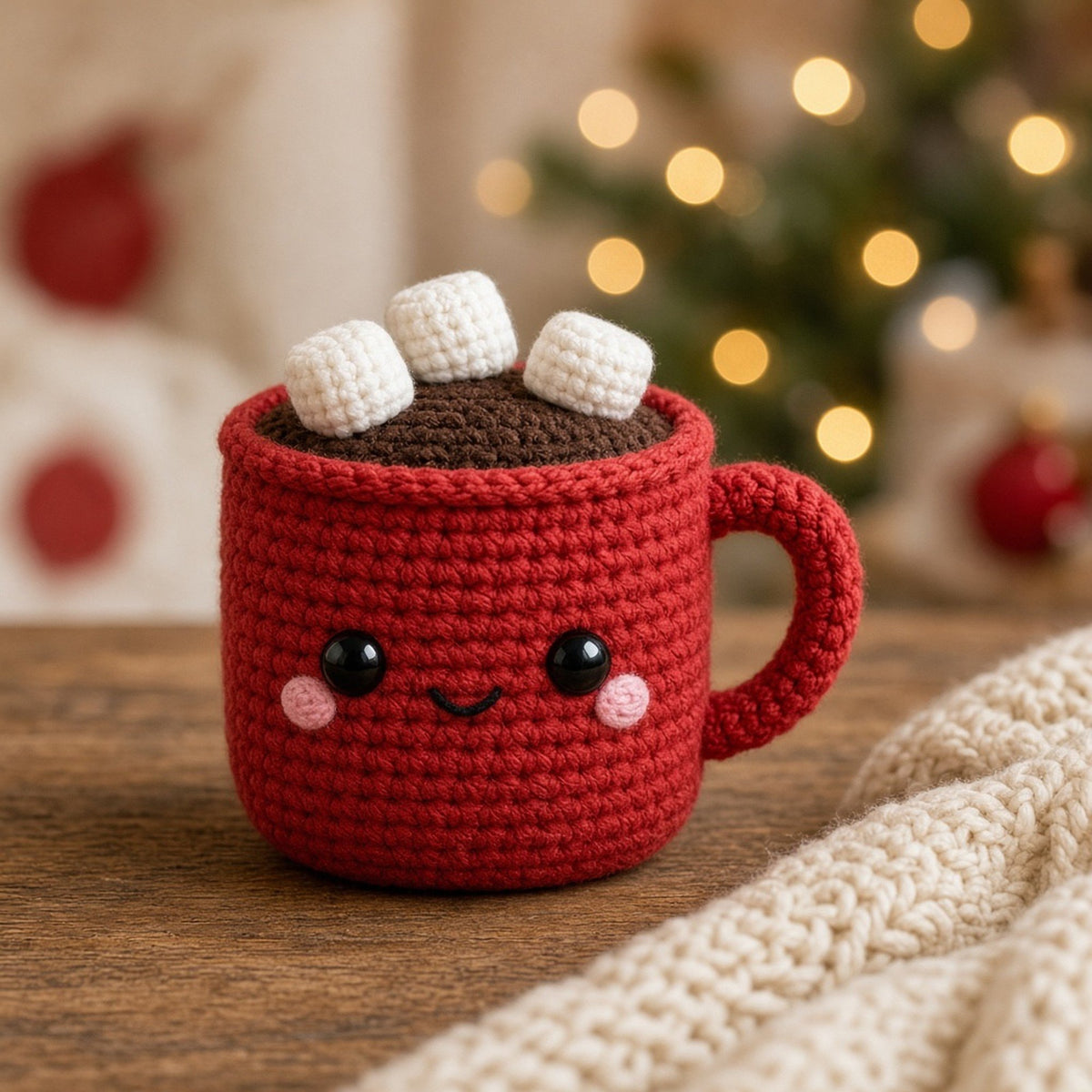 Hot Cocoa Mug, crochet pattern