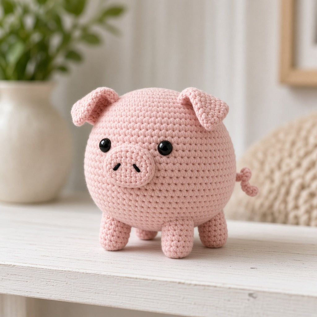 One Skein Piglet, crochet pattern