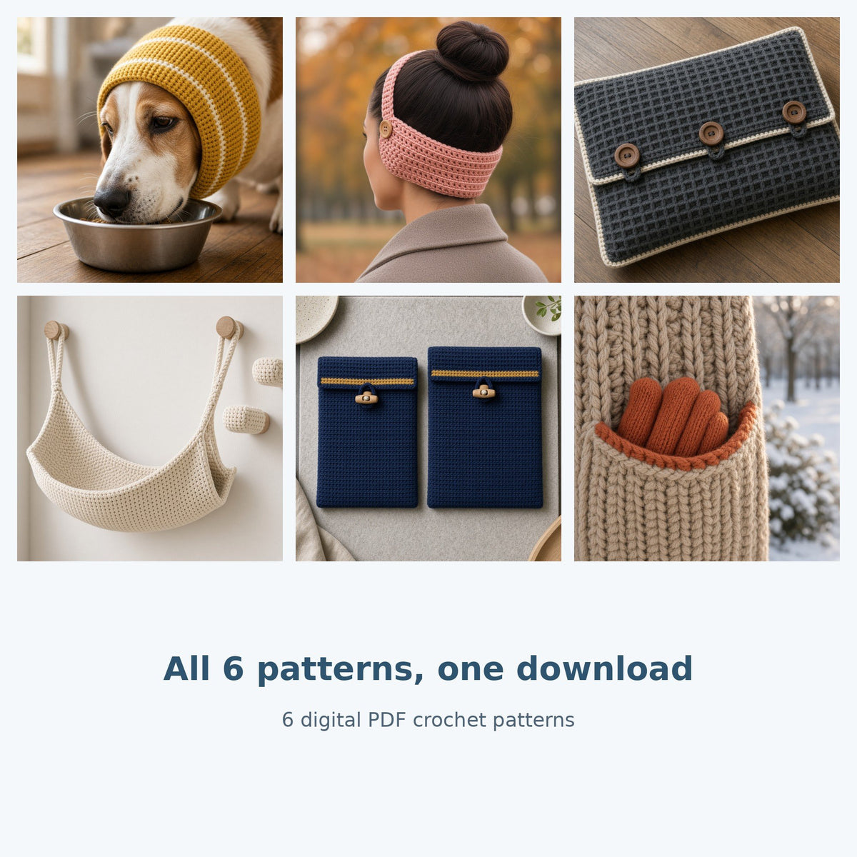 Practical Crochet Pattern Bundle of 6, photo 2