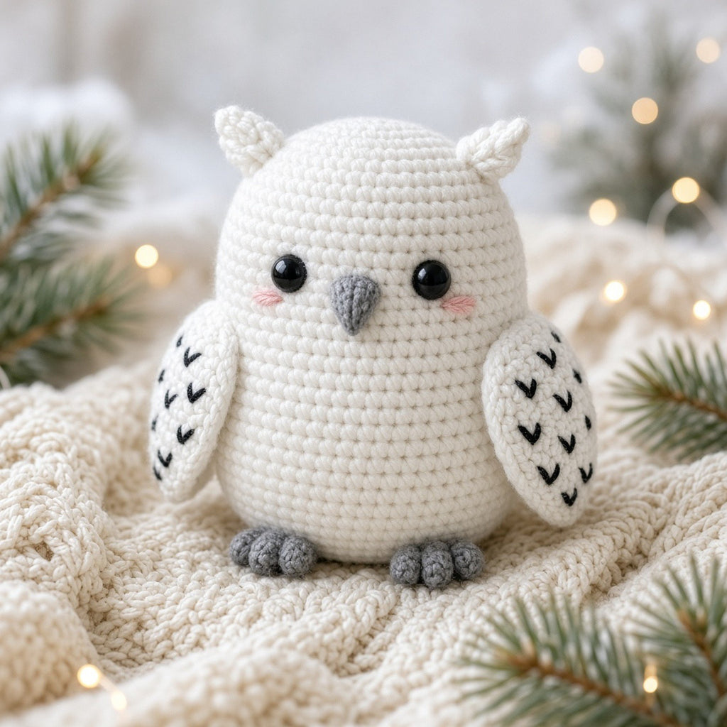 No Sew Snowy Owl, crochet pattern