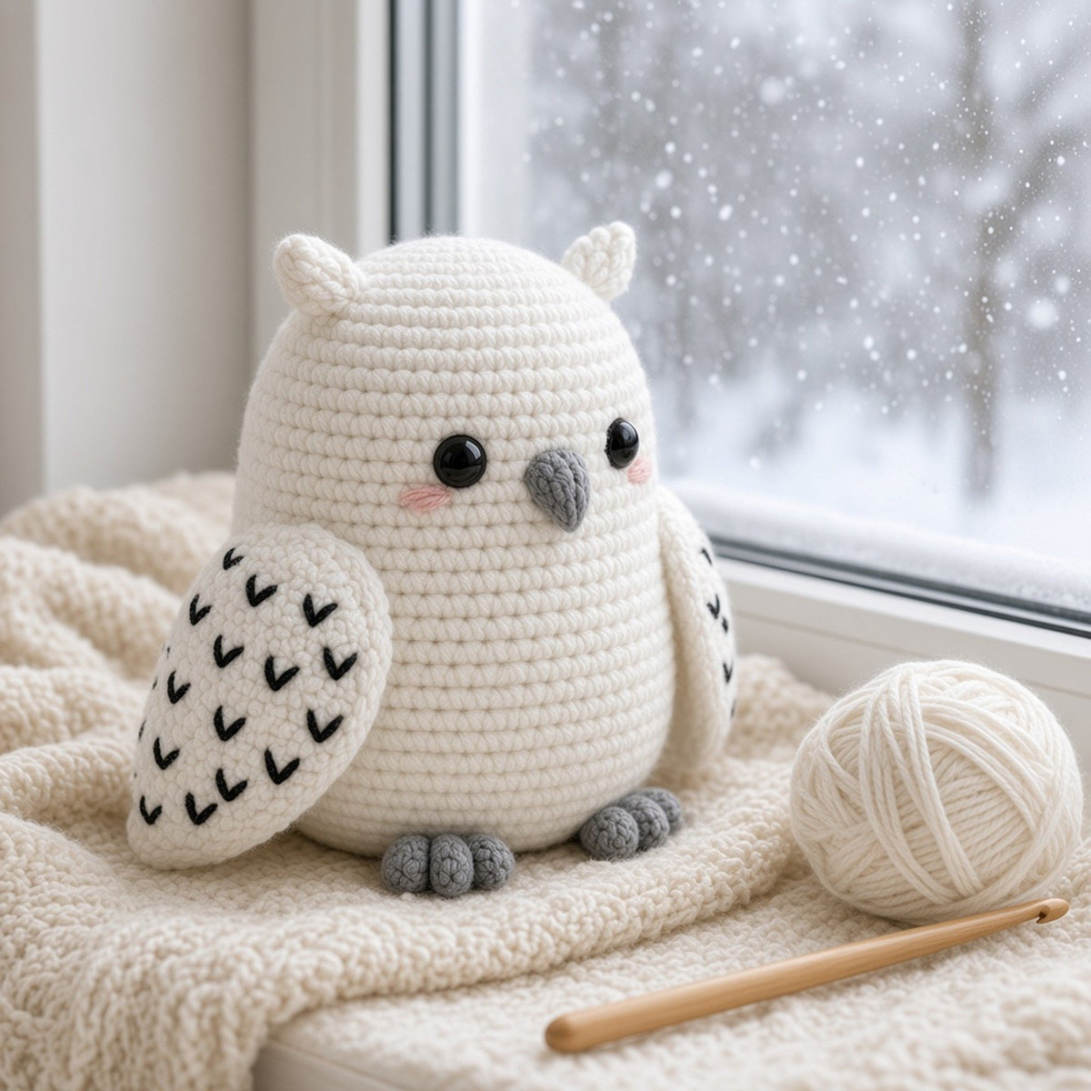 No Sew Snowy Owl, crochet pattern, photo 2