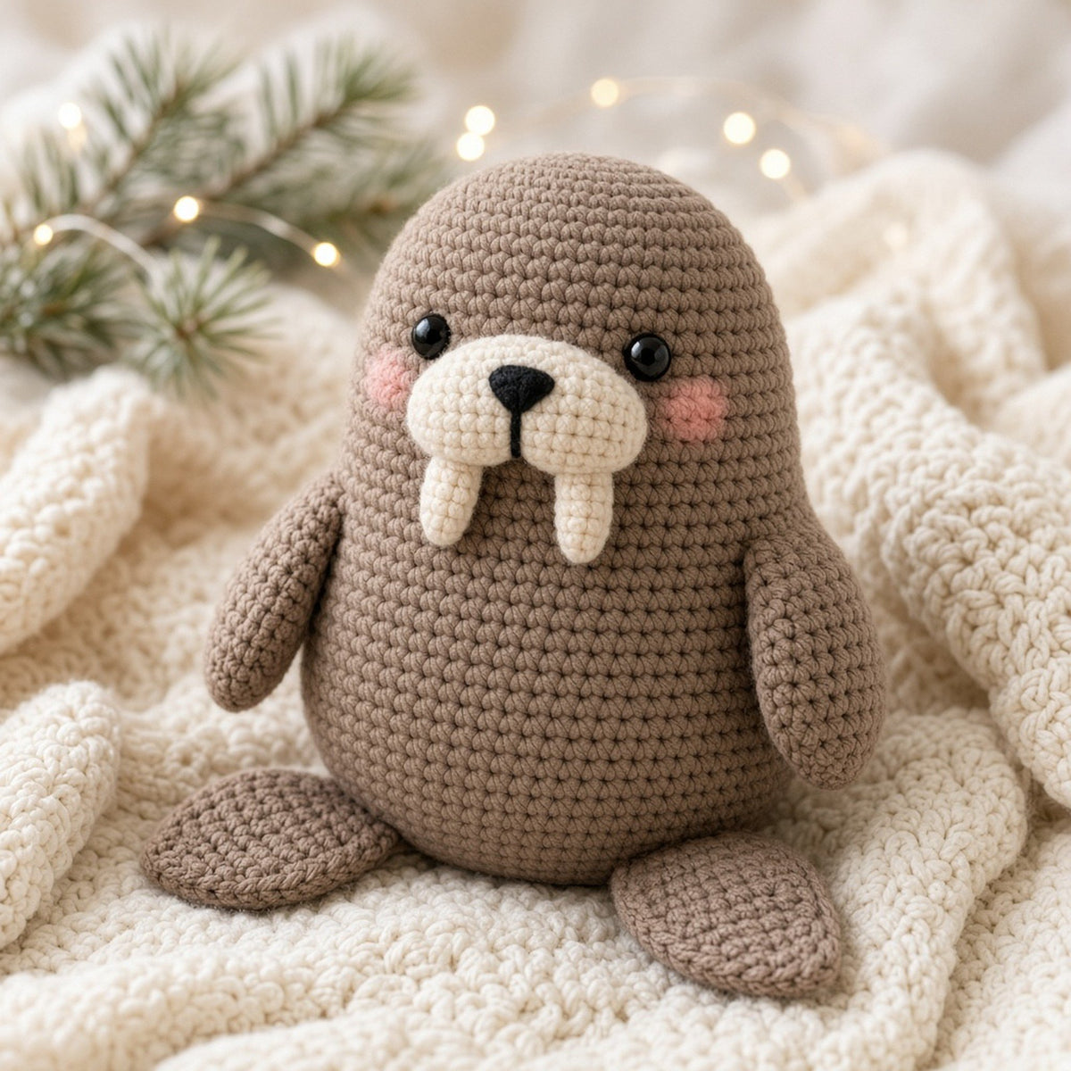 No Sew Walrus, crochet pattern