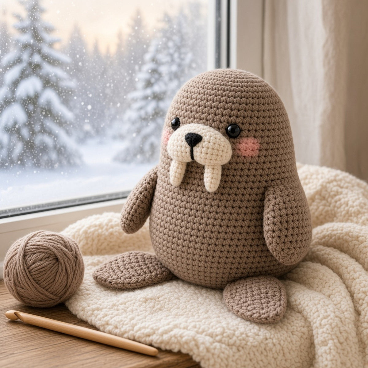 No Sew Walrus, crochet pattern, photo 2