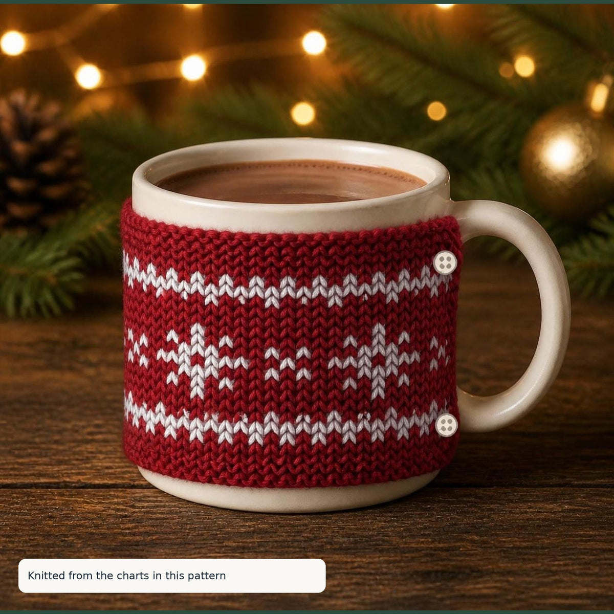 Mug Cosy, knitting pattern, photo 2
