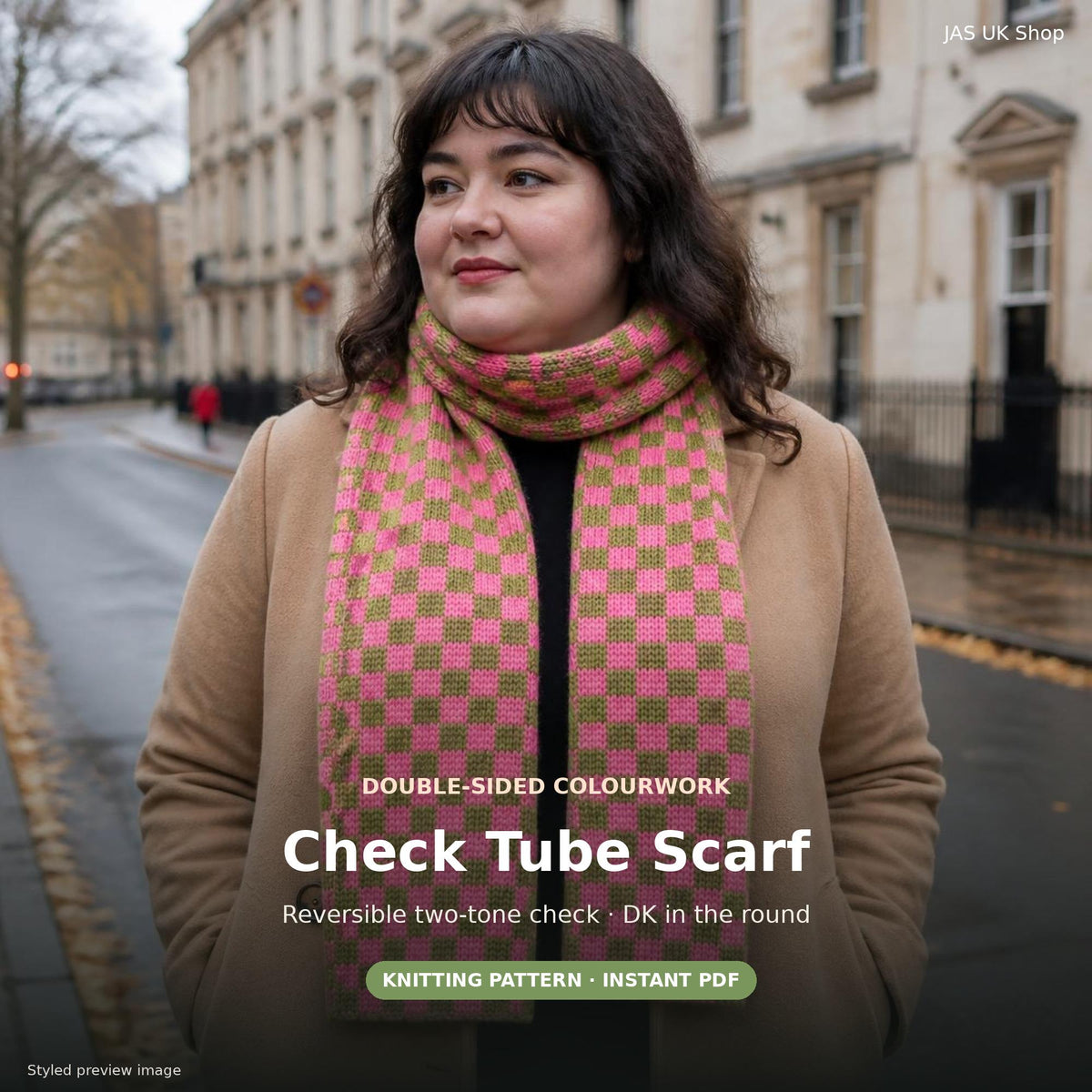 Tube Scarf, knitting pattern