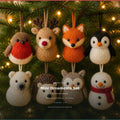 8 Christmas Animal Ornaments, knitting pattern