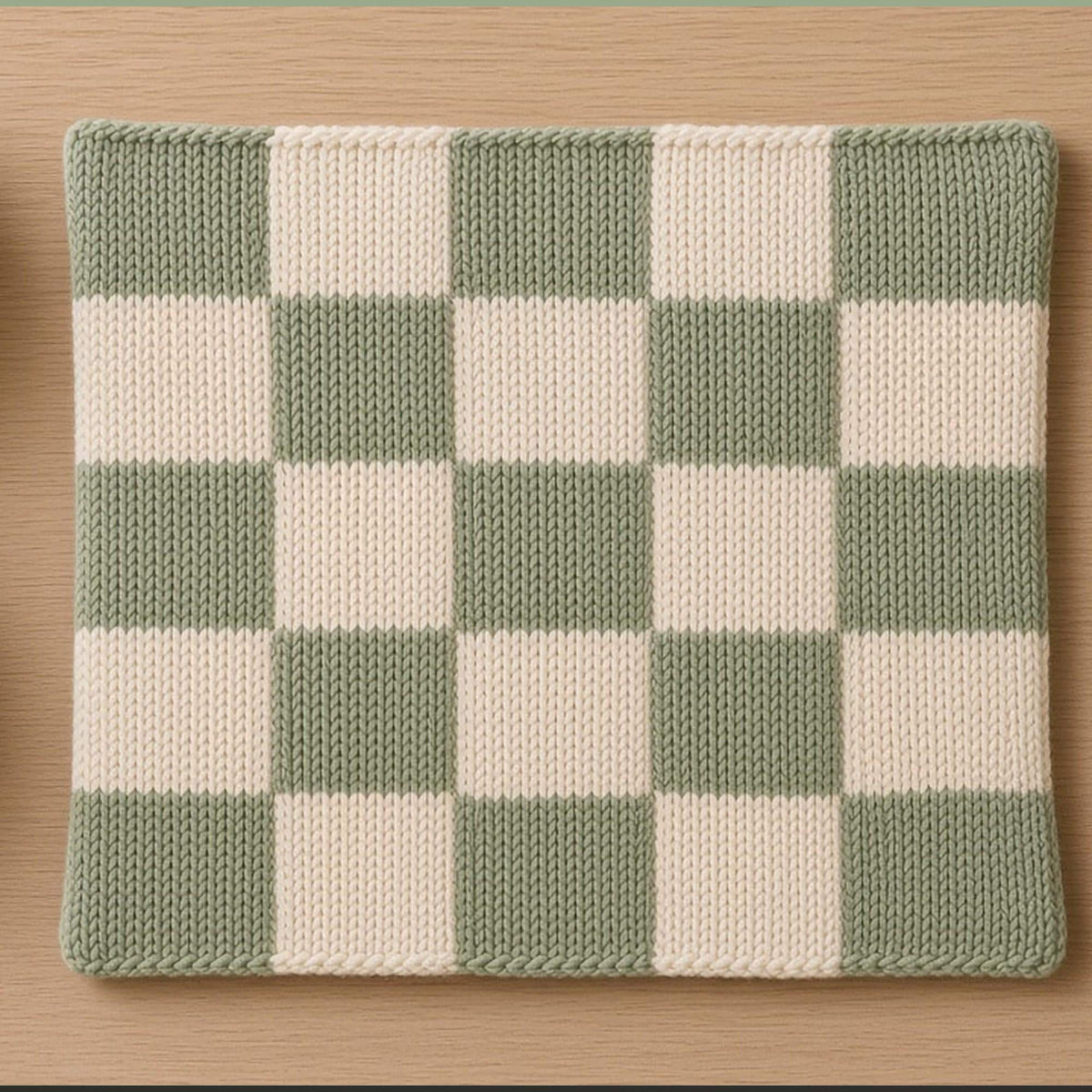 Checkerboard Cushion Cover, knitting pattern, photo 3