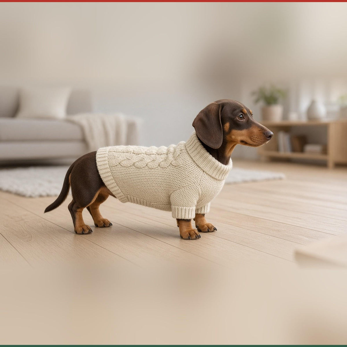 Cable-Knit Dog Jumper, knitting pattern, photo 2
