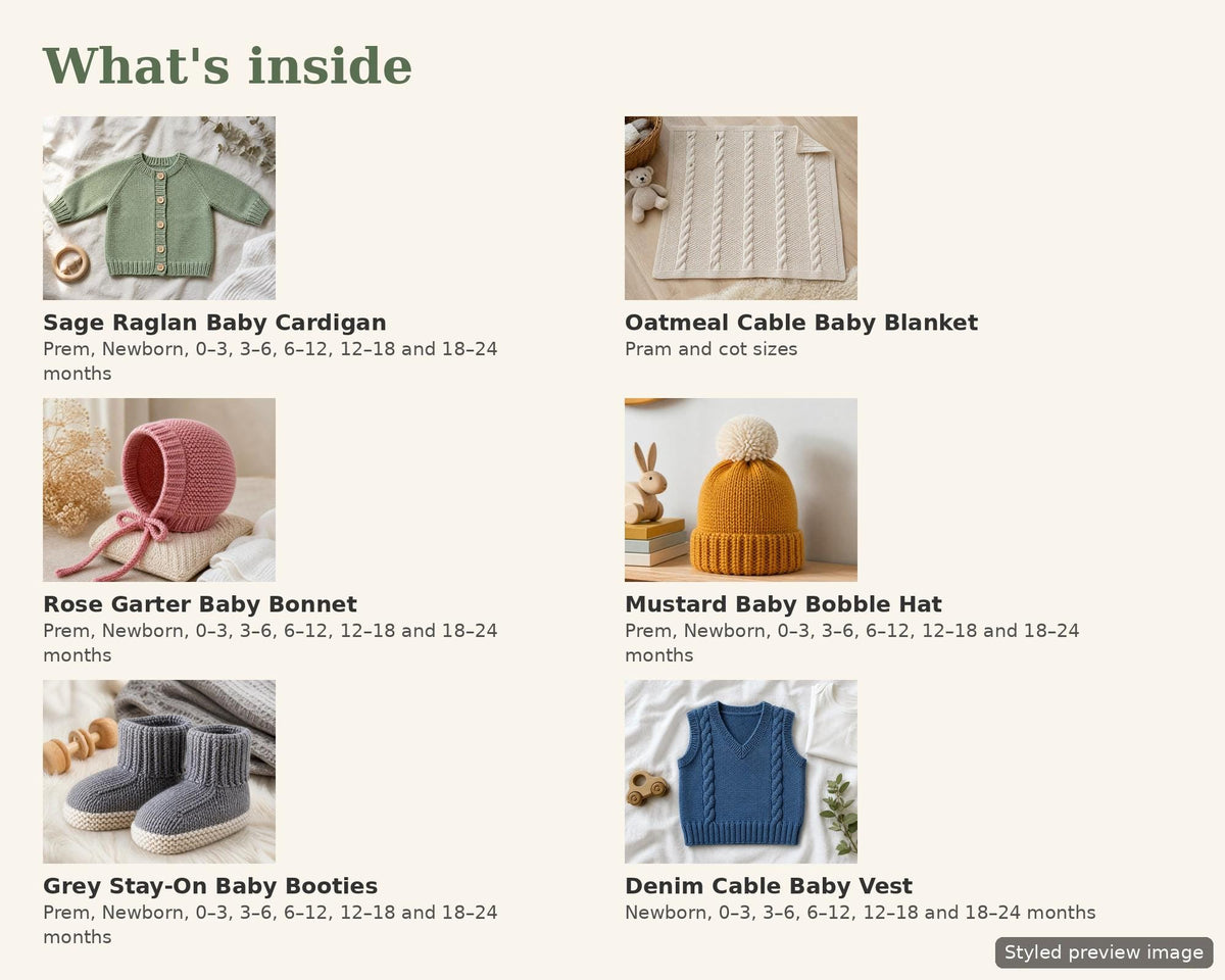 Baby Knitting Pattern Bundle PDF, photo 4