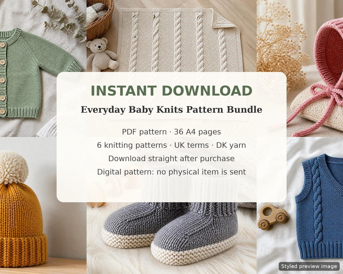 Baby Knitting Pattern Bundle PDF, photo 5