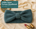 1940s Turban Headband, knitting pattern
