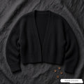 Bat-Wing Cropped Dolman Cardigan, knitting pattern