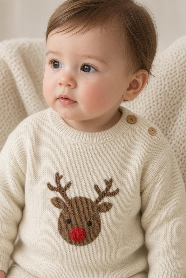 Baby Christmas Jumper, knitting pattern, photo 3