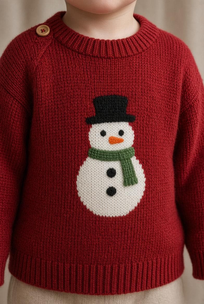 Baby Christmas Jumper, knitting pattern, photo 4
