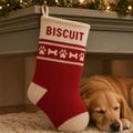 Personalised Dog Christmas Stocking, knitting pattern