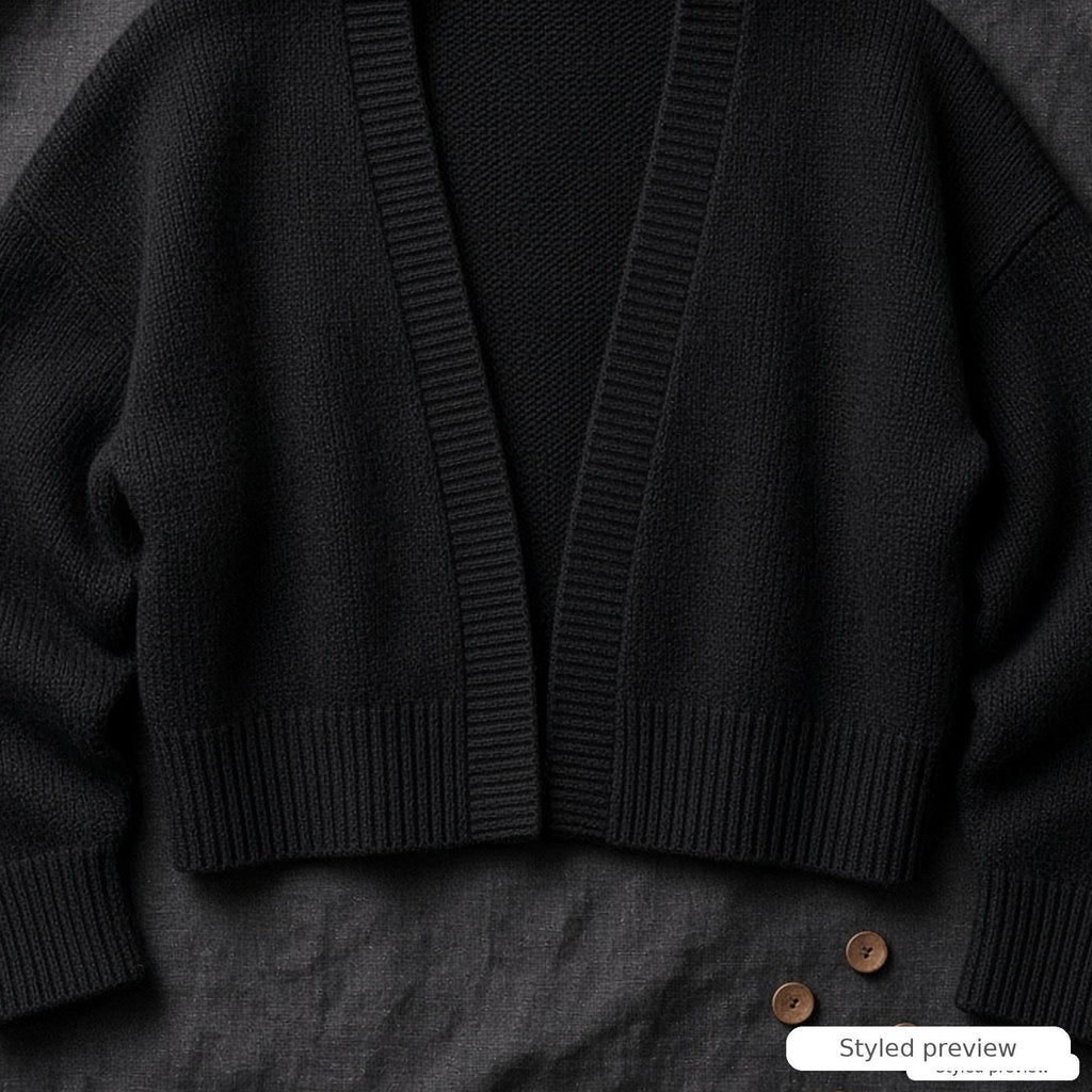 Bat-Wing Cropped Dolman Cardigan, knitting pattern, photo 2
