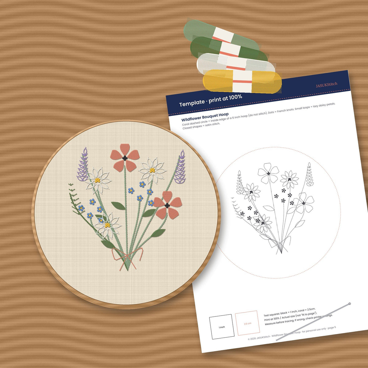 Embroidery and Sashiko Pattern Bundle of 5, photo 3